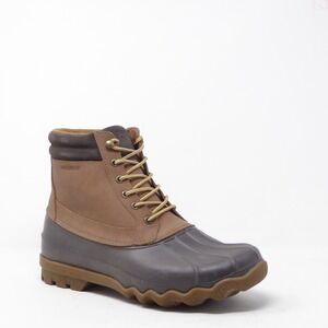 Sperry Mens Brewster Duck Boots Brown Waterproof Insulated STS19273 Size 9.5